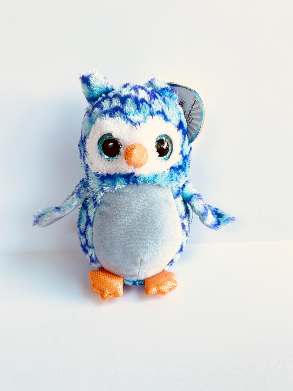 Winkeez Wisdom the Owl Blue Purple Plush Stuffed Animal Toy 7"